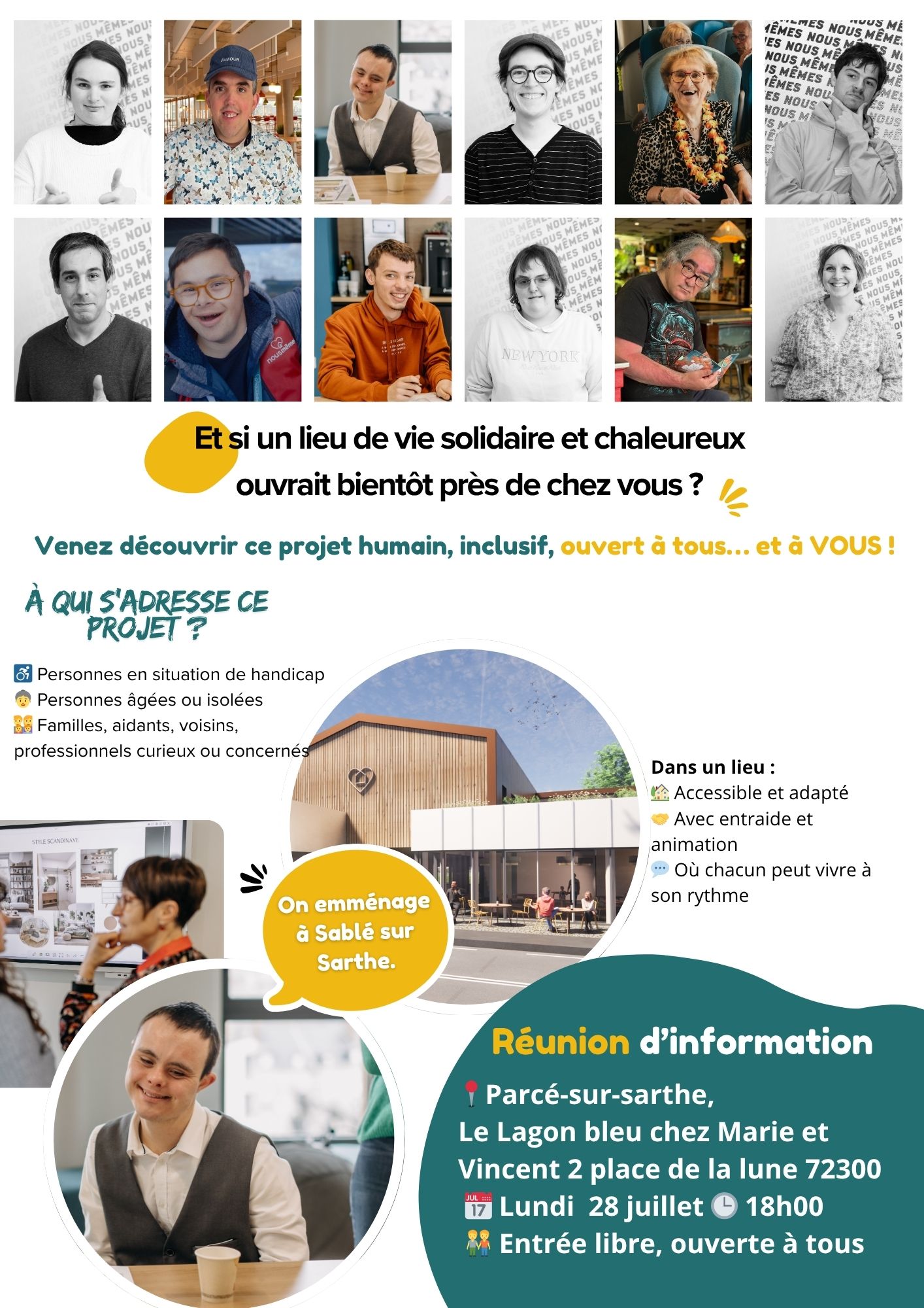 Affiche réunion Parcé sur sarthe